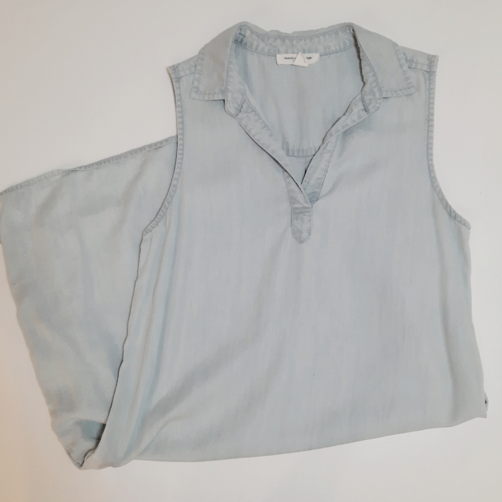 beachlunchlounge Denim Shift Dress